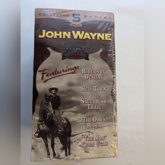 1997 John Wayne VHS Home Video Tapes Collectors 5 Pack Series NEW Sealed R-2 - Picture 5 of 6